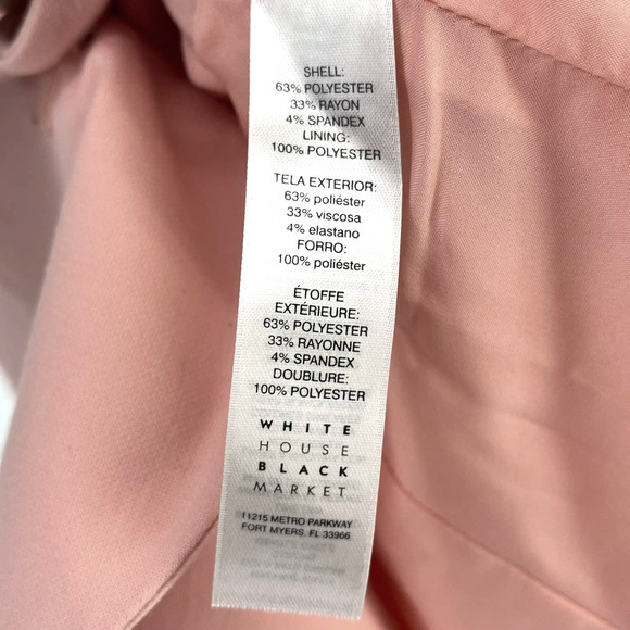 White House Black Market Double-Breasted Sleeveless Blazer in Dusty Rose - Picture 6 of 6